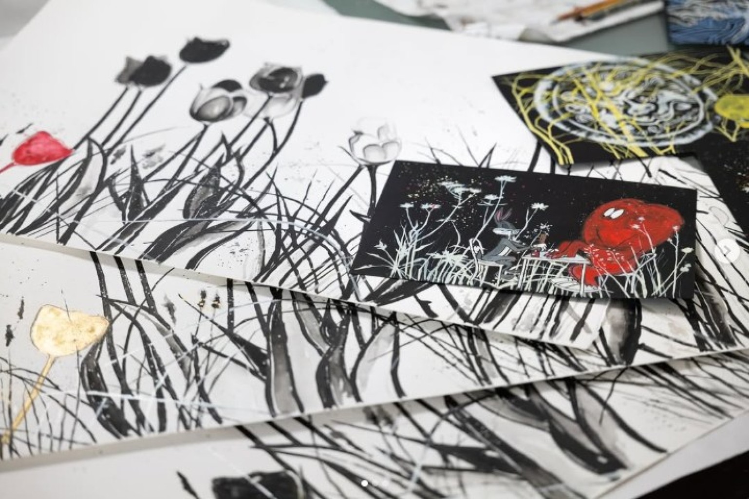 Exhibition piece by Evi Schartner at Alpenhof Filzmoos