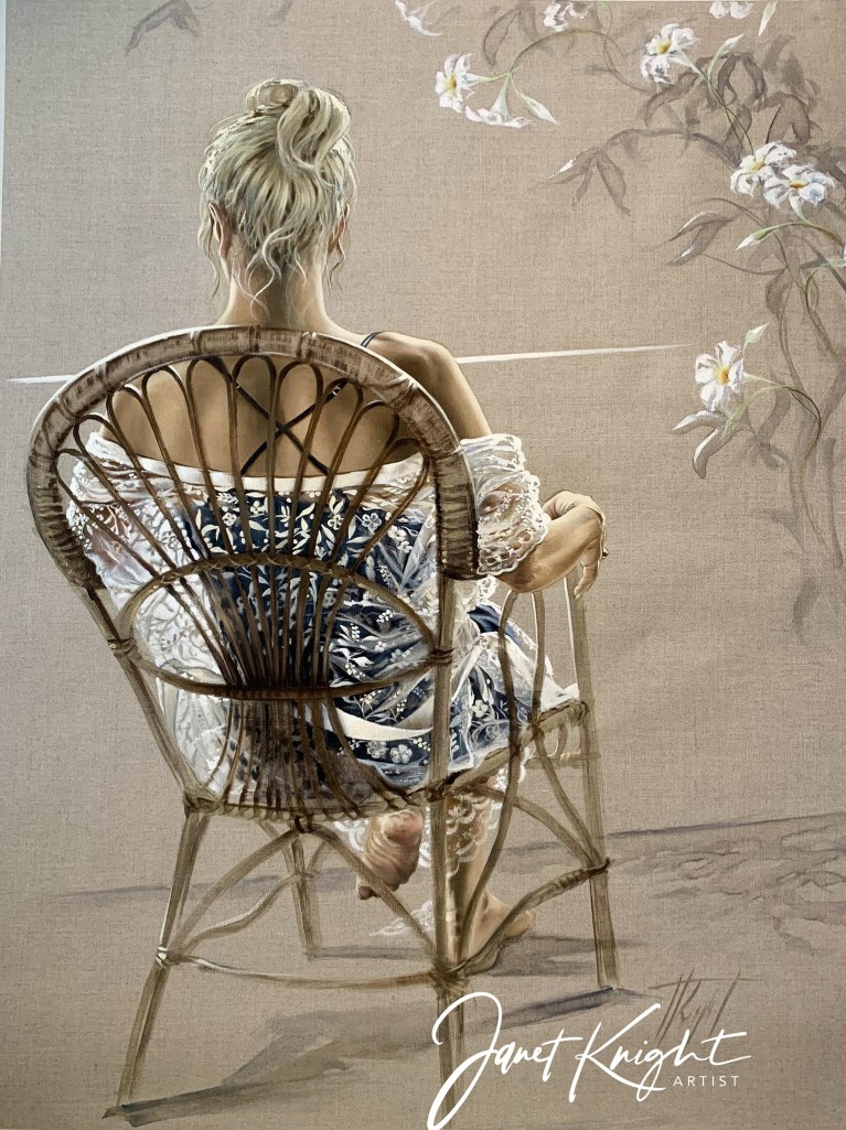 Exhibition piece by Janet Knight at Alpenhof Filzmoos