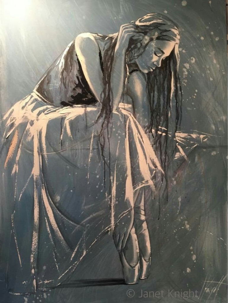 Exhibition piece by Janet Knight at Alpenhof Filzmoos