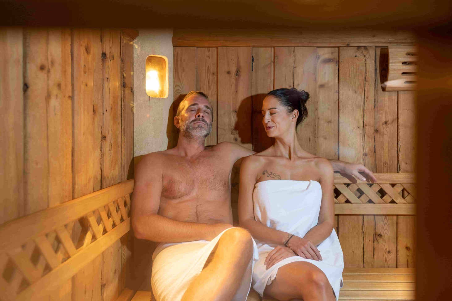 aufwärmen in der Sauawelt im 4 Sterne Hotel Alpenhof Naturglück