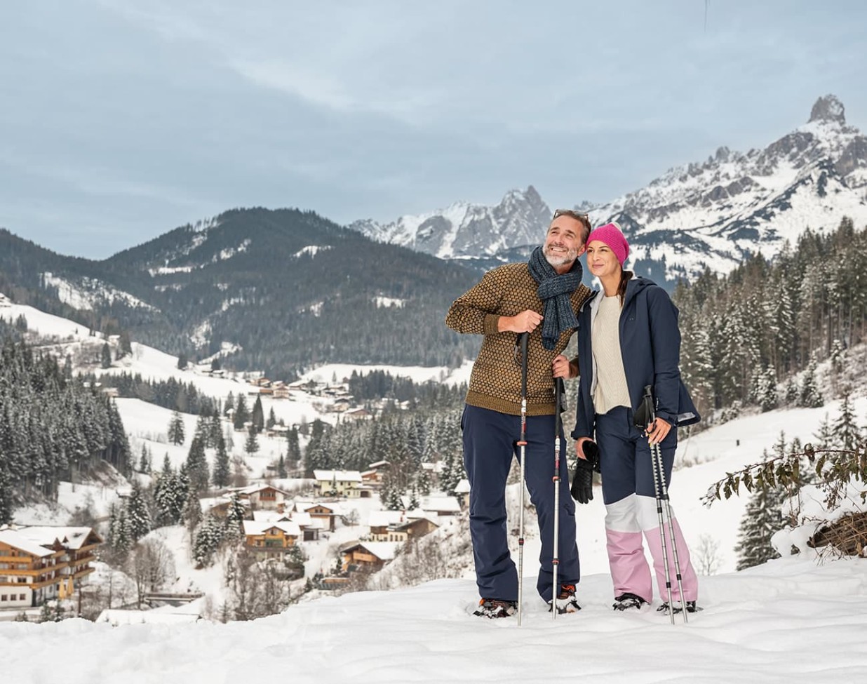 Winterwandern oder Schneeschuhwandern direkt vom Hotel aus