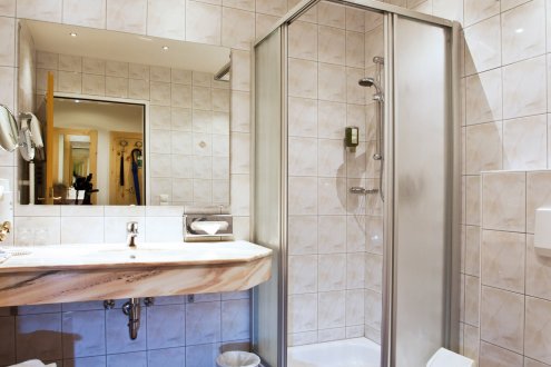 Badezimmer des Einzelzimmers