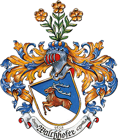 Wappen der Familie Walchhofer, Gastgeber vom 4 Sterne Hotel Alpenhof in Filzmoos